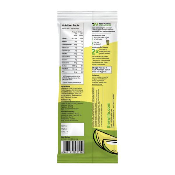 Raw Mango Drink Mix Sachet Facts