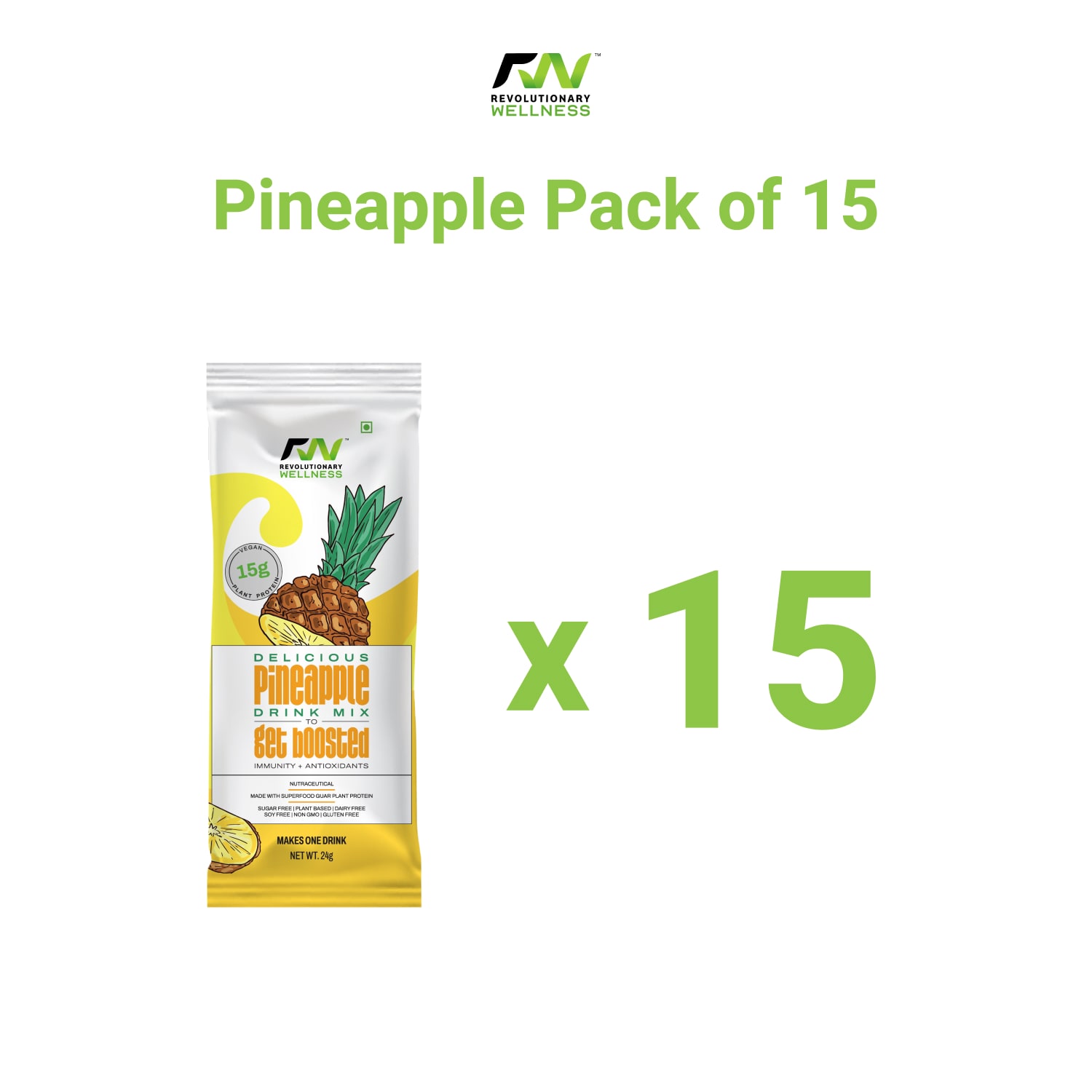 Pineapple Drink Mix - Pack of 15 Pineapple Drink Mix - Pack of 15